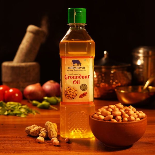 Milky Haven Chekku Kadalai Ennai - Cold Pressed Groundnut Oil - Image 3