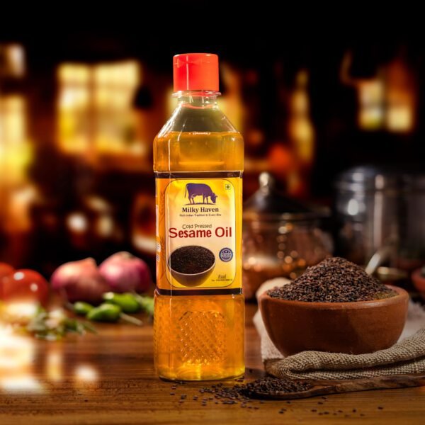Milky Haven Chekku nallennai - Cold Pressed Gingelly/Sesame Oil - Image 3
